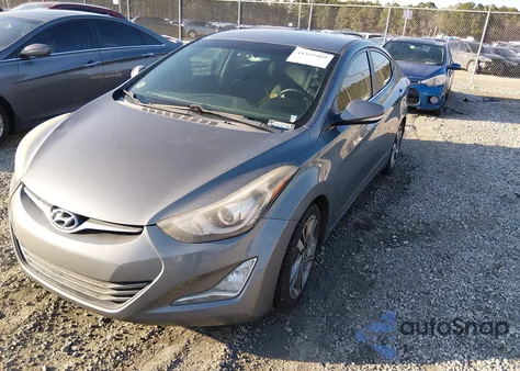 2014 Hyundai Elantra Limited from USA, damaged, VIN 5NPDH4AE7EH512876